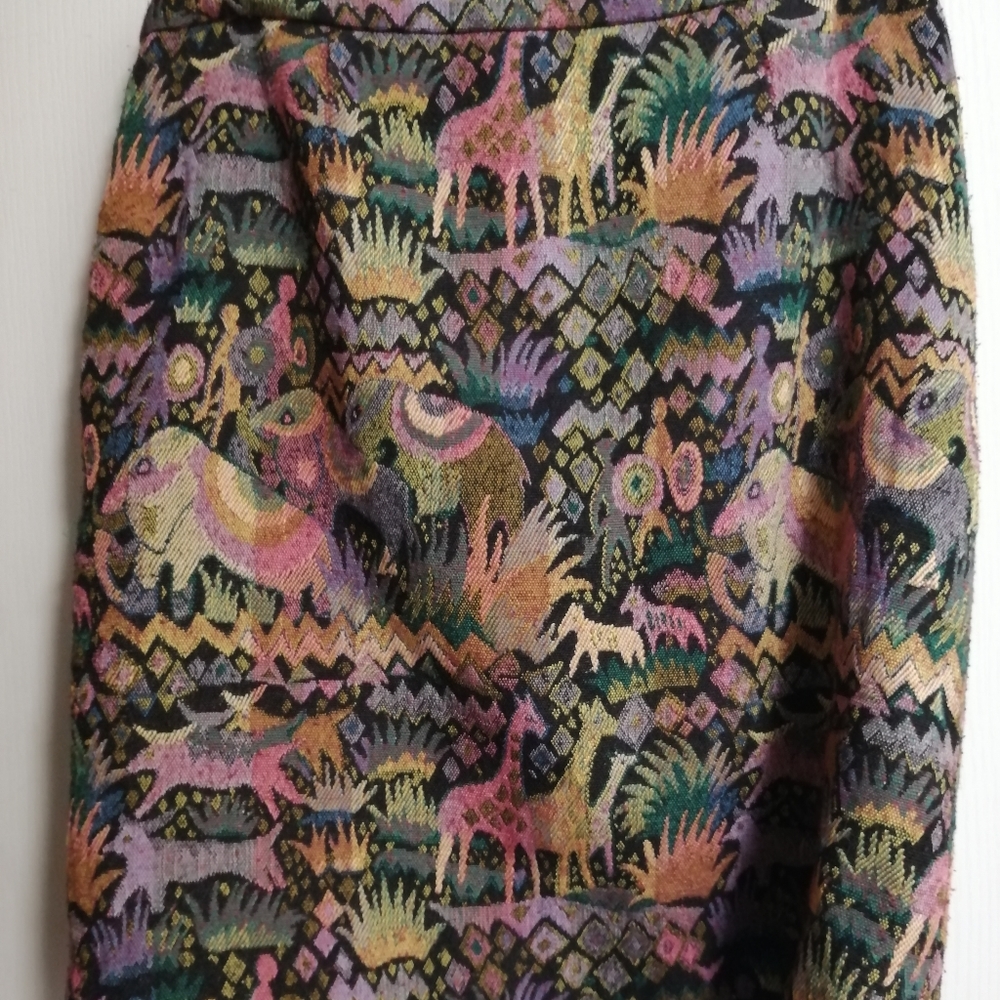 Vintage animal print skirt